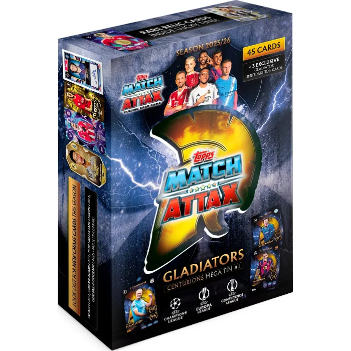 Fotbollskort Champions League Mega Tin 25/26 Topps Match Attax
