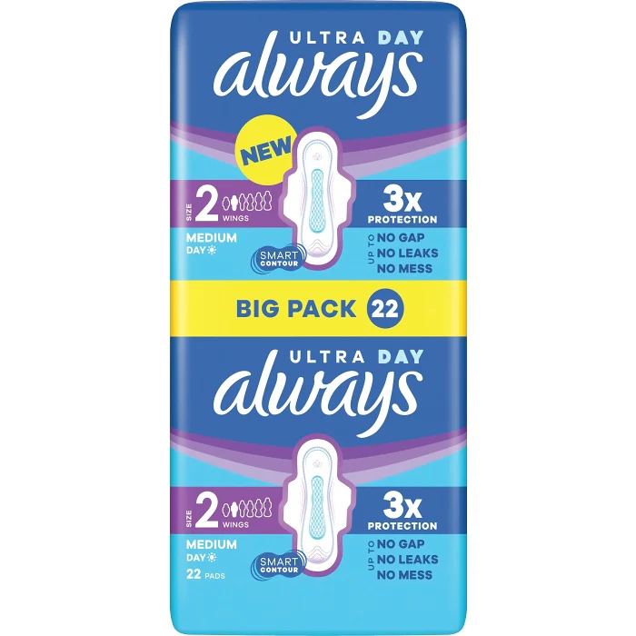 Binda Ultra Lång med vingar size 2 22-p Always