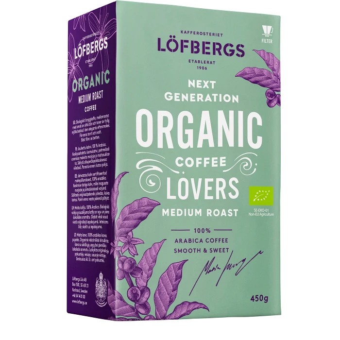 Bryggkaffe Mellanrost Ekologiskt 450g Löfbergs