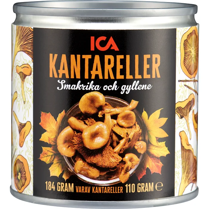 Kantareller i vatten 184g ICA