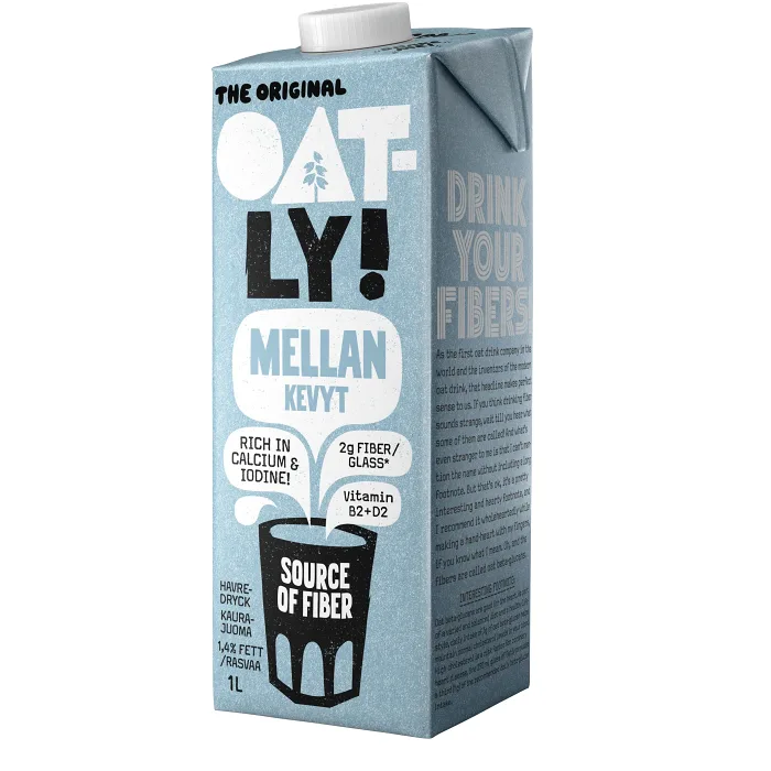 Havredryck Mellan 1,5% 1l Oatly