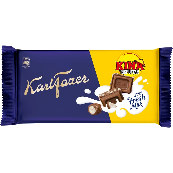 Chokladkaka Kina Rispuffar 125g Fazer