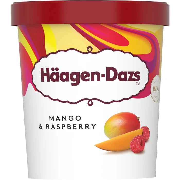 Glass Mango & raspberry 460ml Häagen Dazs