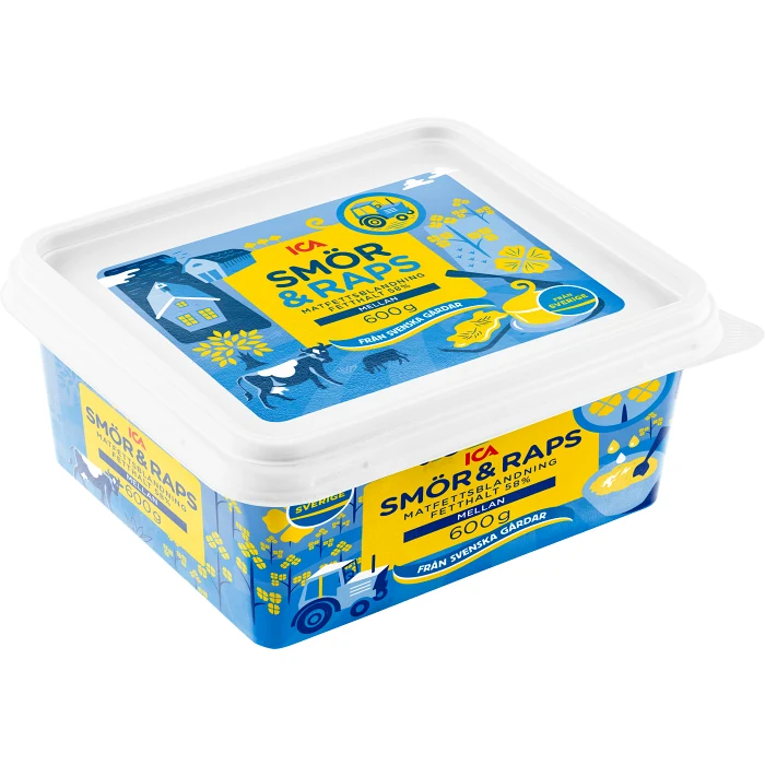 Matfett Smör & Raps Mellan 58% 600g ICA