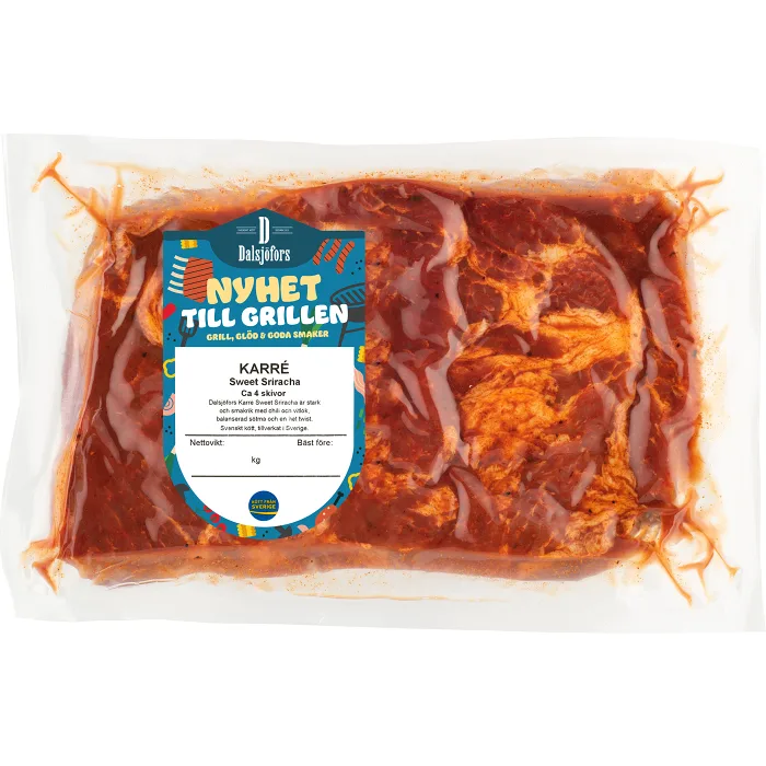 Karré Färsk Sweet Sriracha ca 800g Dalsjöfors