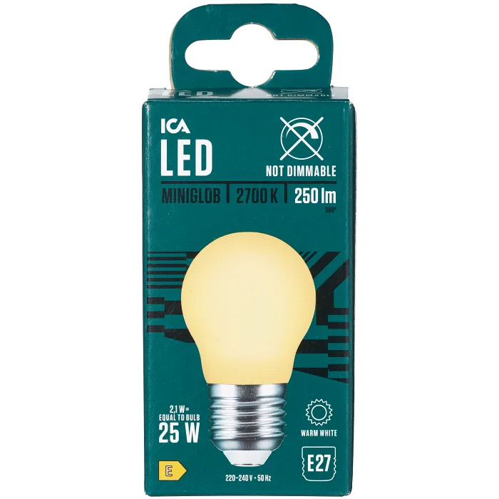 LED Klot E27 250lm(25W) Matt ICA