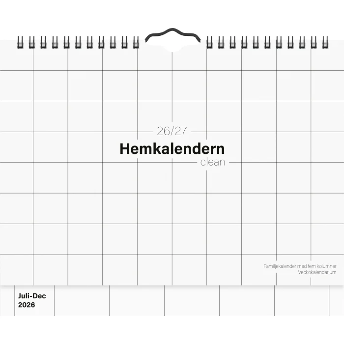 Väggkalender 26/27 Hemk Clean