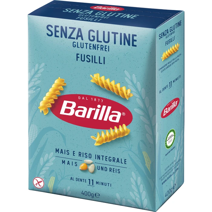 Pasta Fusilli Glutenfri 400g Barilla