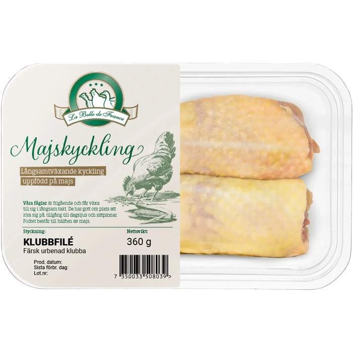 Majskyckling Klubbfilé Färsk 360g La belle de France