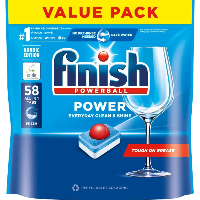 Maskindisk Power AIO Disktabl 58 Styck Finish