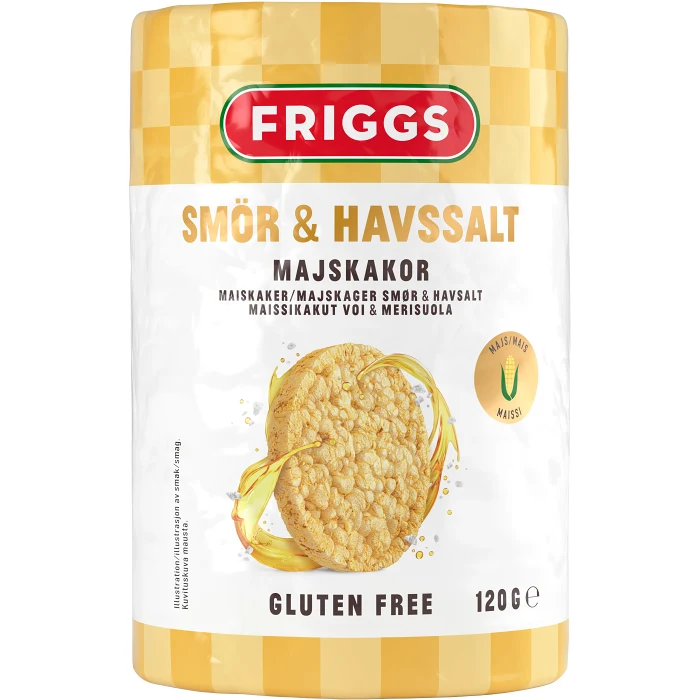 Majskaka Smör och havssalt 120 g Friggs
