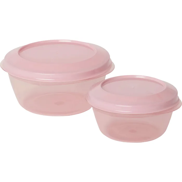Förvaringsburk Rosa 0,25l/0,5l 2-p ICA