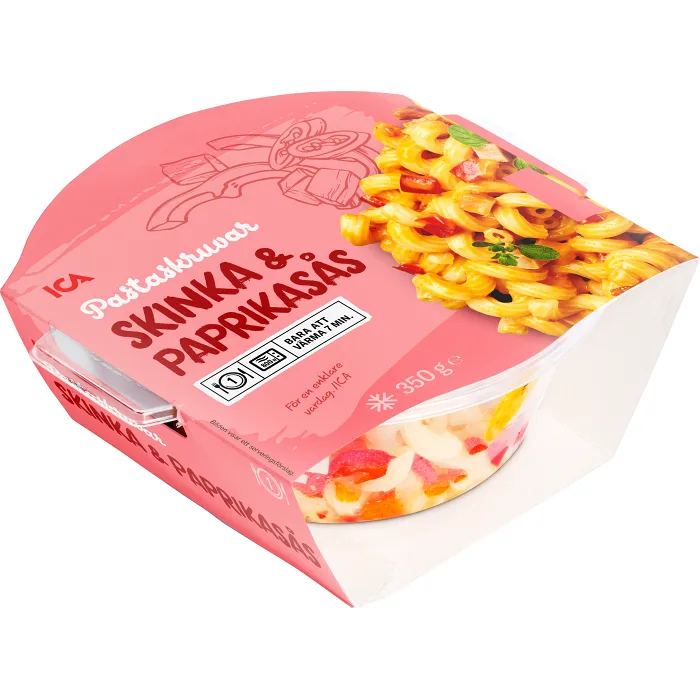 Pasta Skinka & paprikasås Fryst 350g ICA