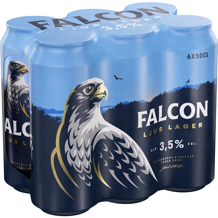 Öl Ljus Lager 3.5% 6x50cl Falcon