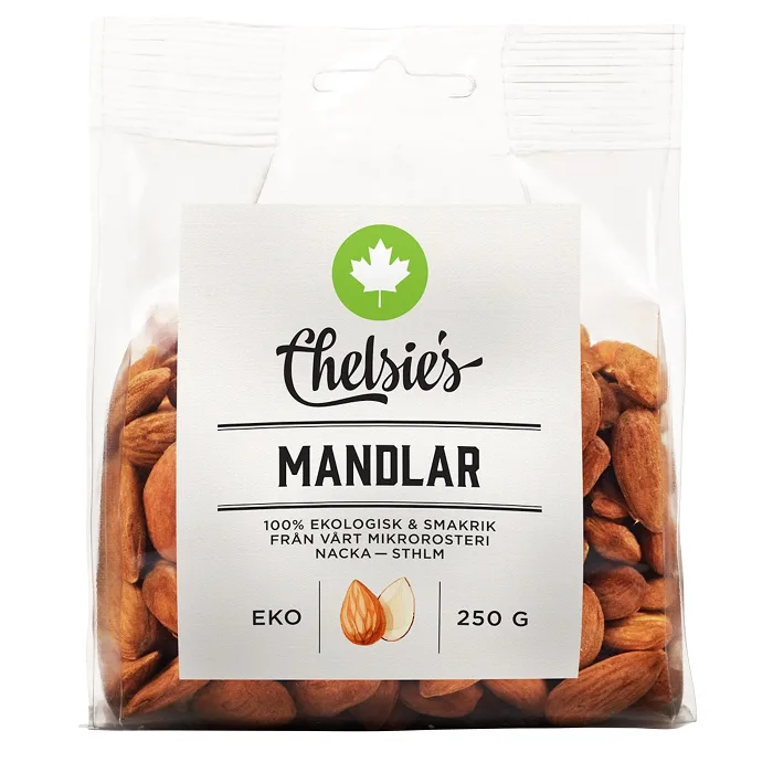 Mandlar Ekologisk 250g Chelsie's