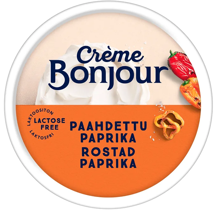 Färskost Rostad Paprika laktosfri 200g Creme Bonjour