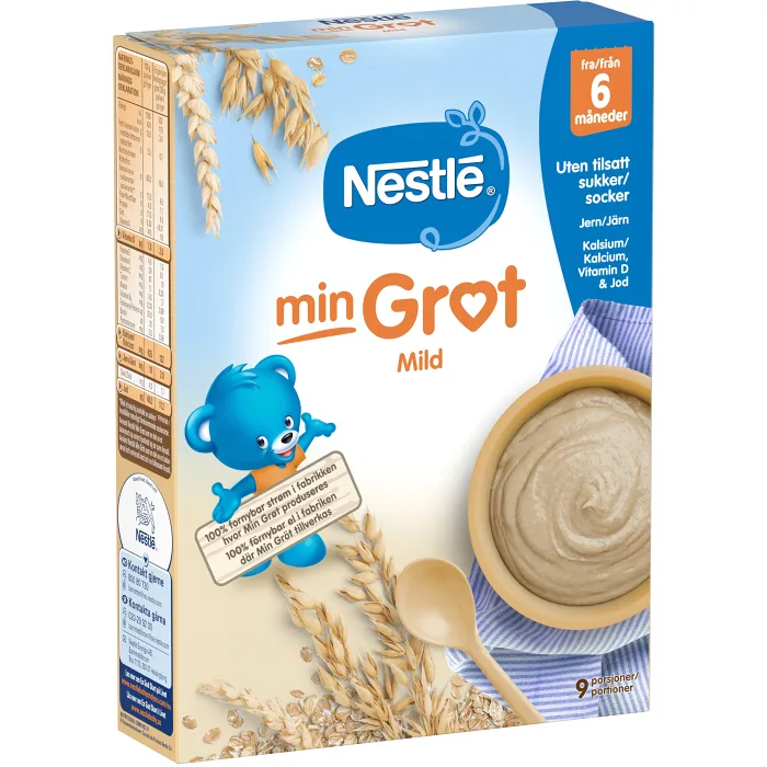 Havregröt Mild Naturell 6m 270g Nestle