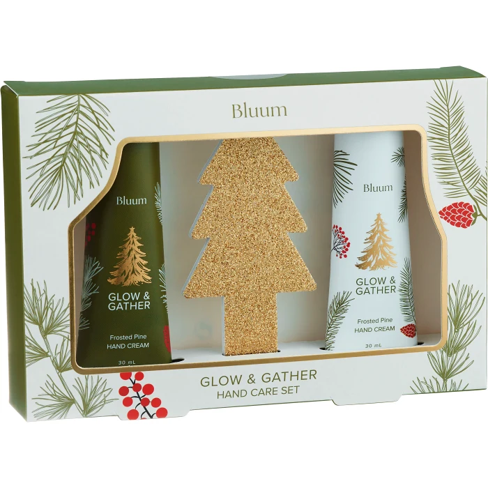 Presentförpackning Glow & Gather Hand Care Set 60ml Bluum
