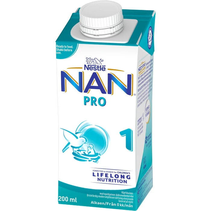 NAN Pro 1 drickfärdig 0m 200ml Nestle