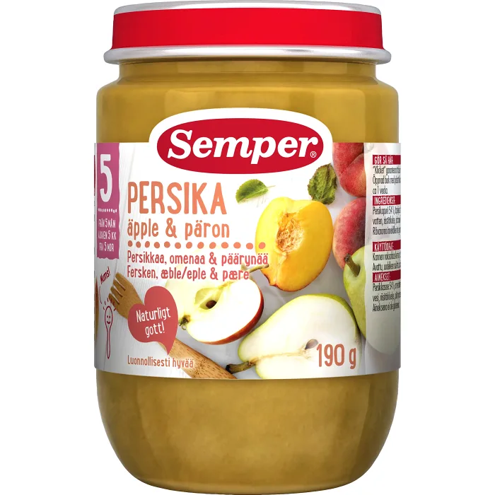 Persika med päron Från 5m 190g Semper