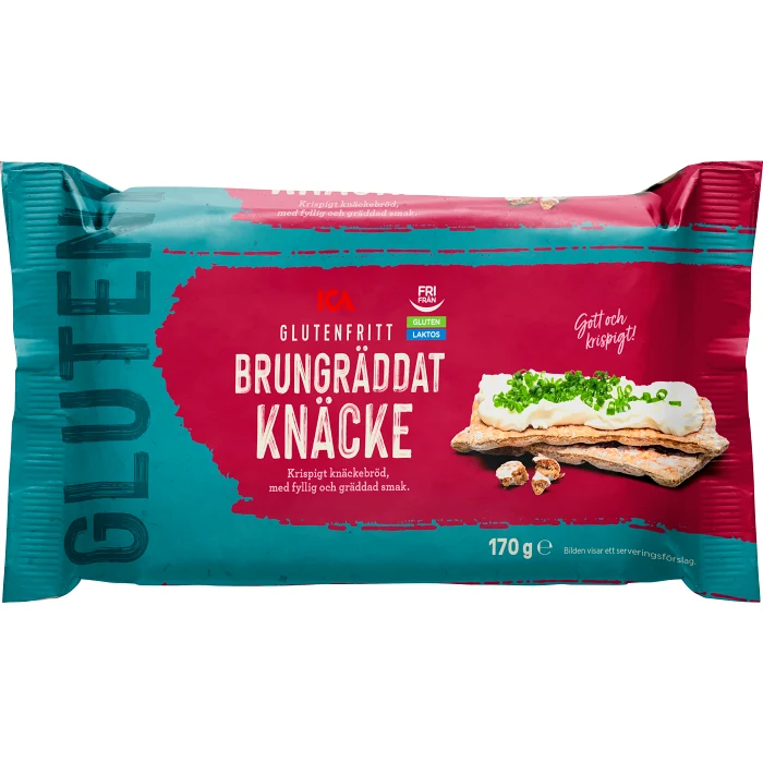 Knäckebröd brungräddat Glutenfri 170g ICA