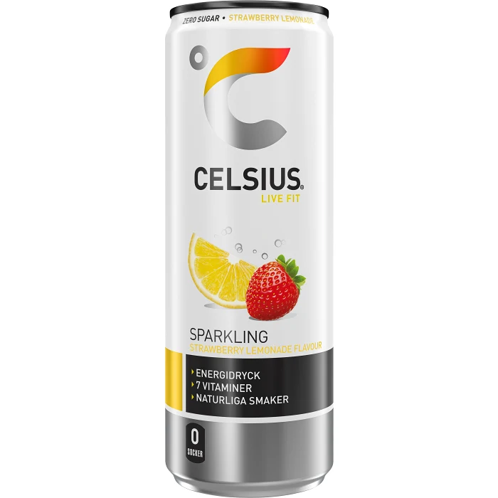 Energidryck Strawberry Lemonade Celsius