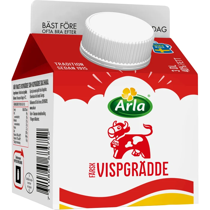 Färsk vispgrädde 40% 3dl Arla Ko®