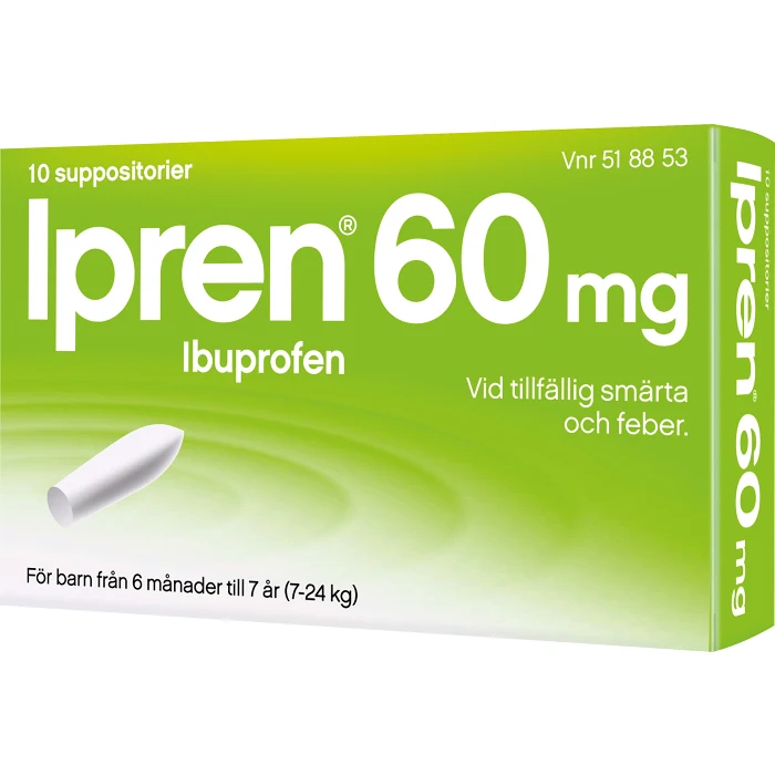 Ipren Suppositorier 60mg 10-p