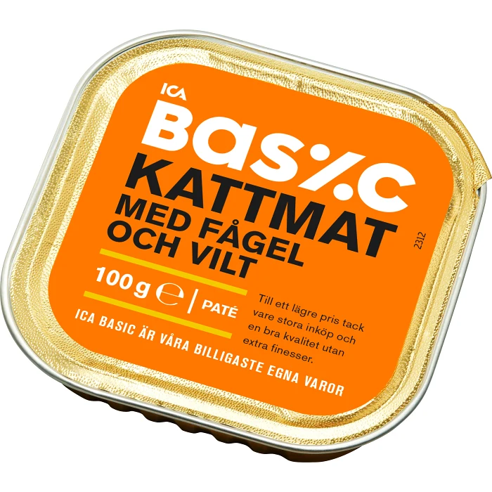 Kattmat Vilt & hare 100g ICA Basic