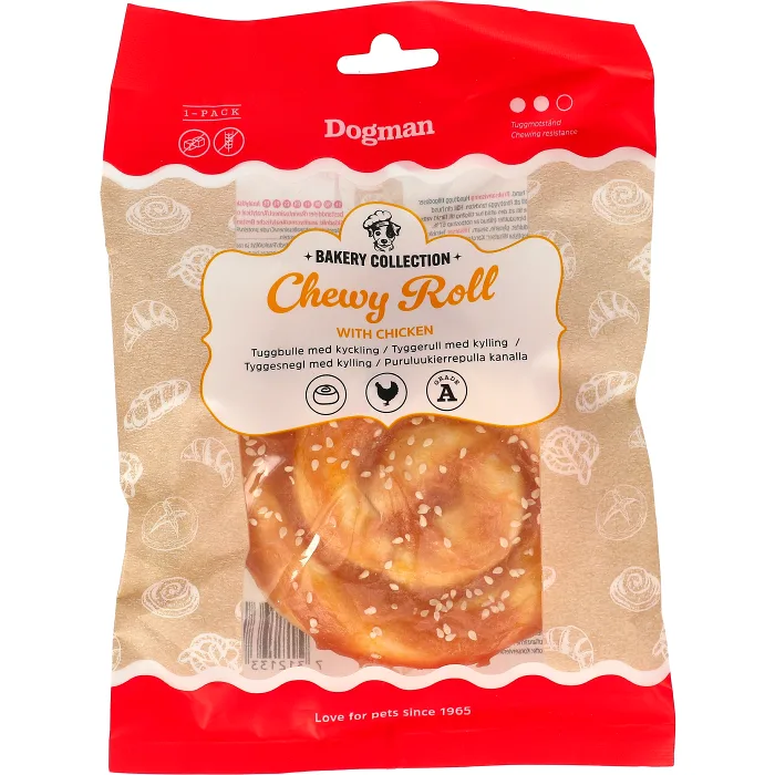 Hundtugg Chewy Roll Chicken 60g Dogman