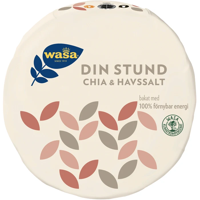 Knäckebröd Din Stund Chia & Havssalt 260g Wasa