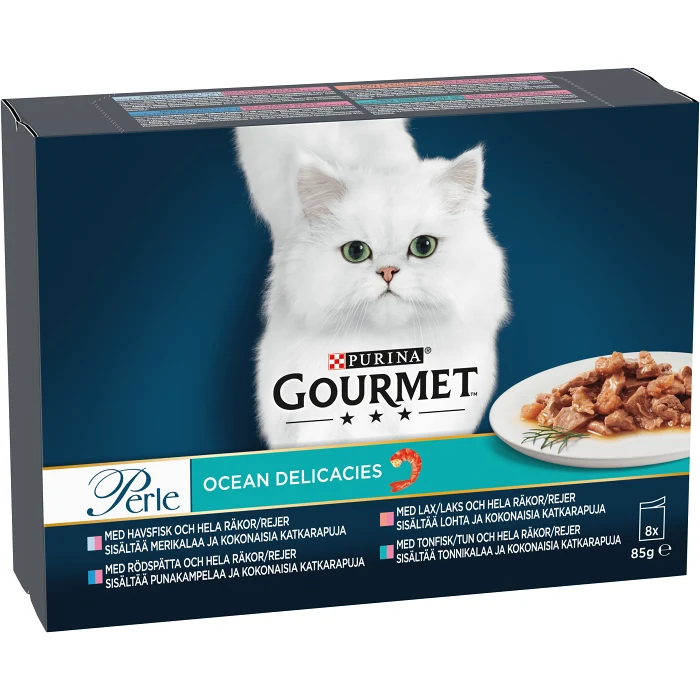 Kattmat Perle Blandade smaker 8-p 680g Gourmet
