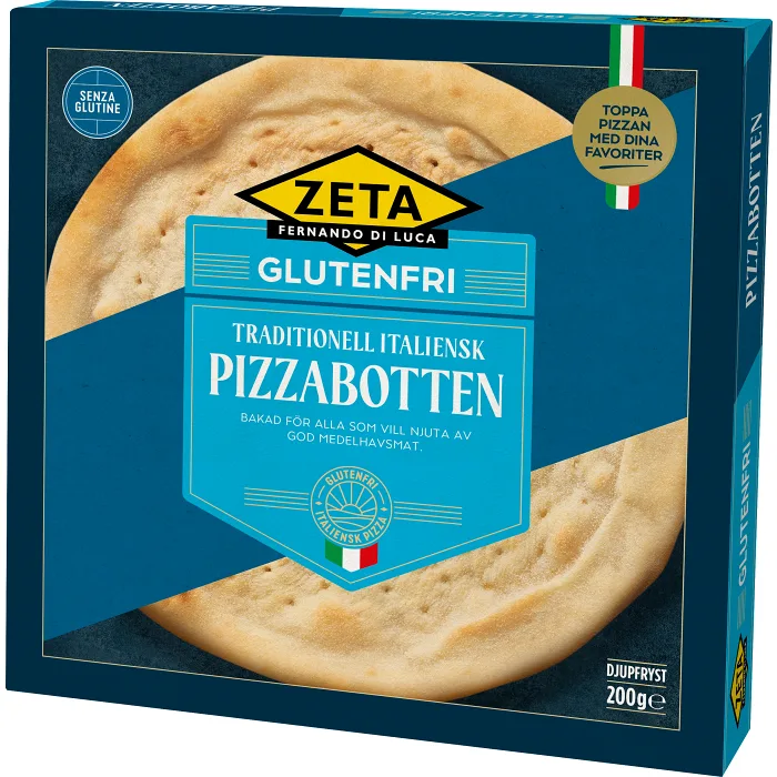 Pizzabotten Glutenfri 200g Zeta