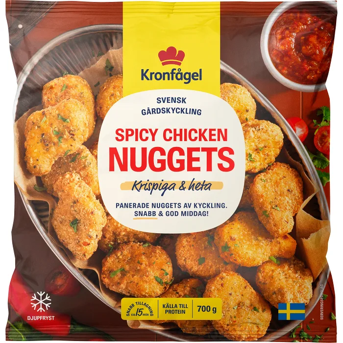 Chicken nuggets spicy 700g Kronfågel