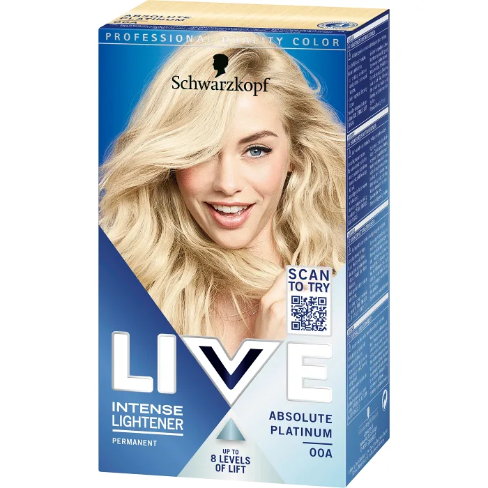 Hårfärg 00A Absolute Platinum 1-p Schwarzkopf LIVE