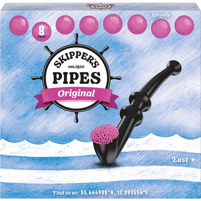 Skippers pipe 8-p 136g Malaco