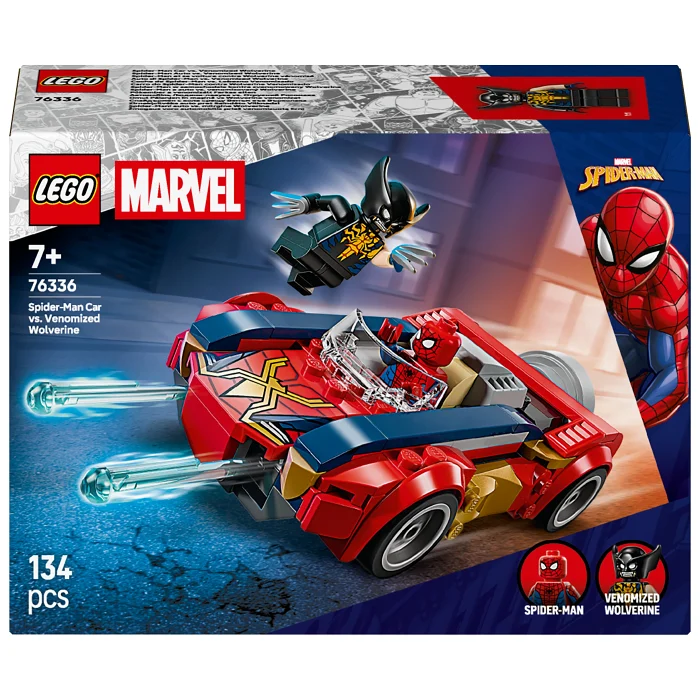 LEGO Marvel Spider-Mans bil mot venomifieraf Wolverine 76336
