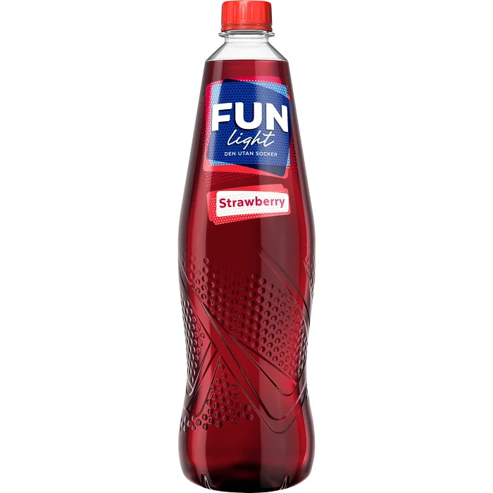 Lightdryck Strawberry Sockerfri 1l Fun Light