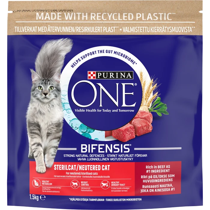 Torrfoder Steril cat Oxe 1.5kg Purina ONE