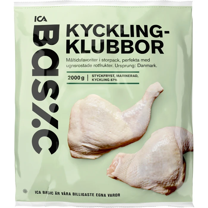 Kycklingklubba 2kg ICA Basic