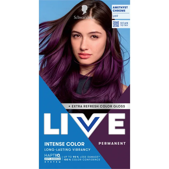 Hårfärg U69 Amethyst Chrome 1-p Schwarzkopf Live
