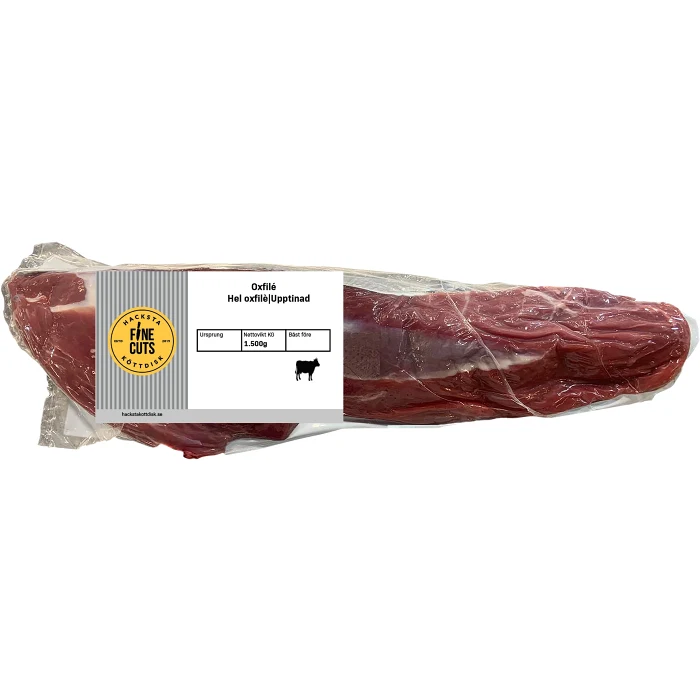 Oxfilé Färsk Hel Frystinad ca 1,5kg Hacksta Köttdisk