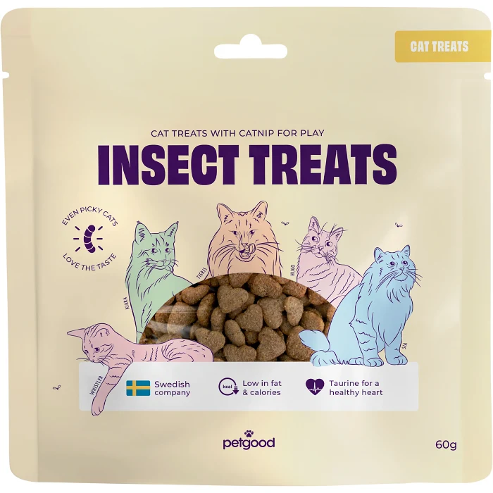 Kattgodis Insekter 60g Petgood