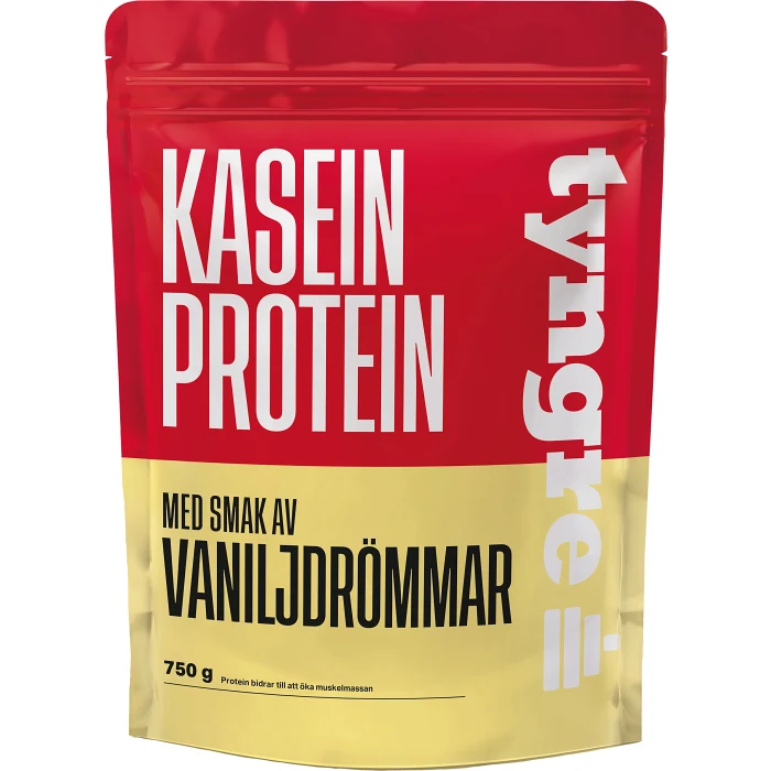 Proteinpulver Kasein vaniljdröm 750g Tyngre