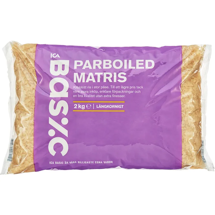 Parboiled Ris 2kg ICA Basic