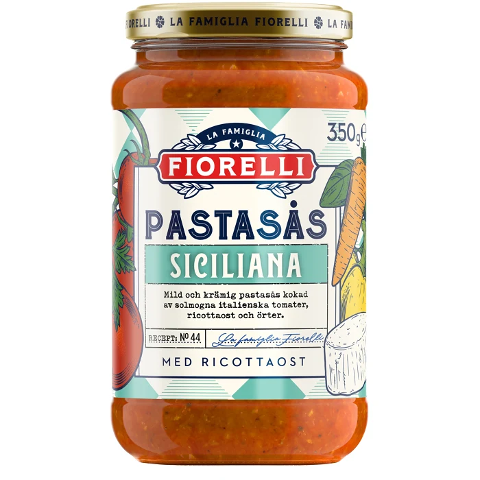 Pastasås Siciliana 350g Fiorelli