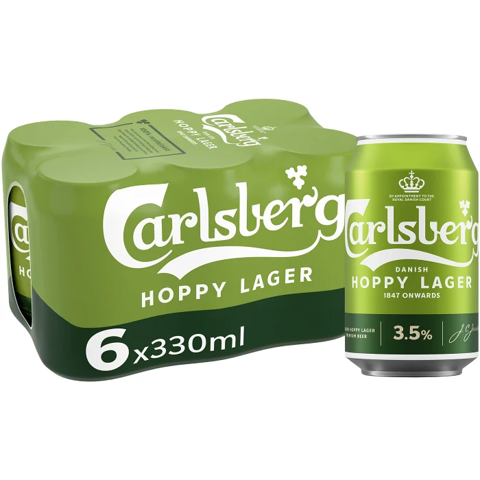 Öl Hoppy Lager 3,5% 33cl 6-p Carlsberg