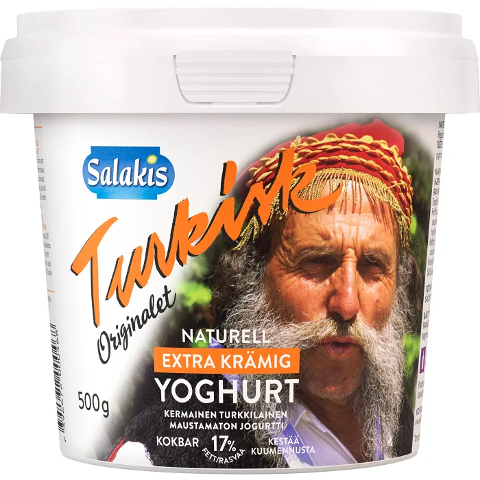 Yoghurt Turkisk Extra krämig 17% 500g Salakis