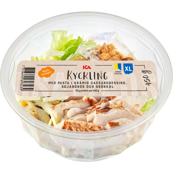 Kycklingsallad med Pasta Caesar 450g ICA