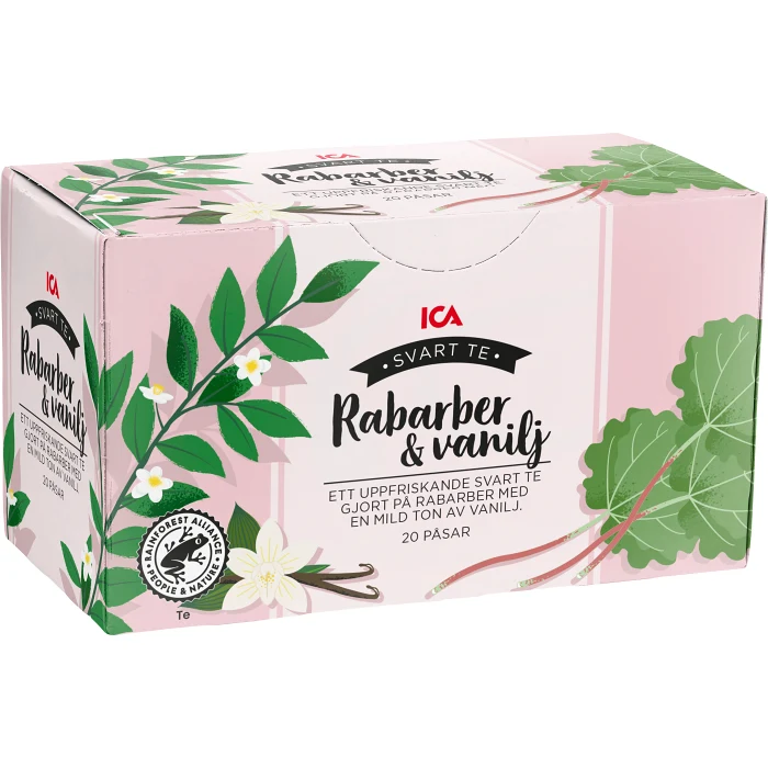 Rabarber & vanilj te 20-p ICA